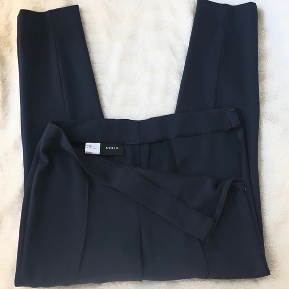 AKRIS Melissa Silk Slim Leg Side Zip Pant 8 NWOT - Picture 8 of 8